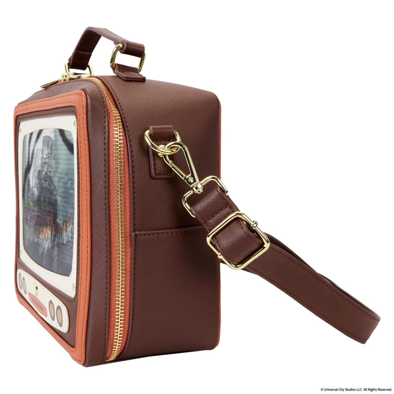 Loungefly x Universal Monsters Vintage TV Triple Lenticular Crossbody Bag - Image 3