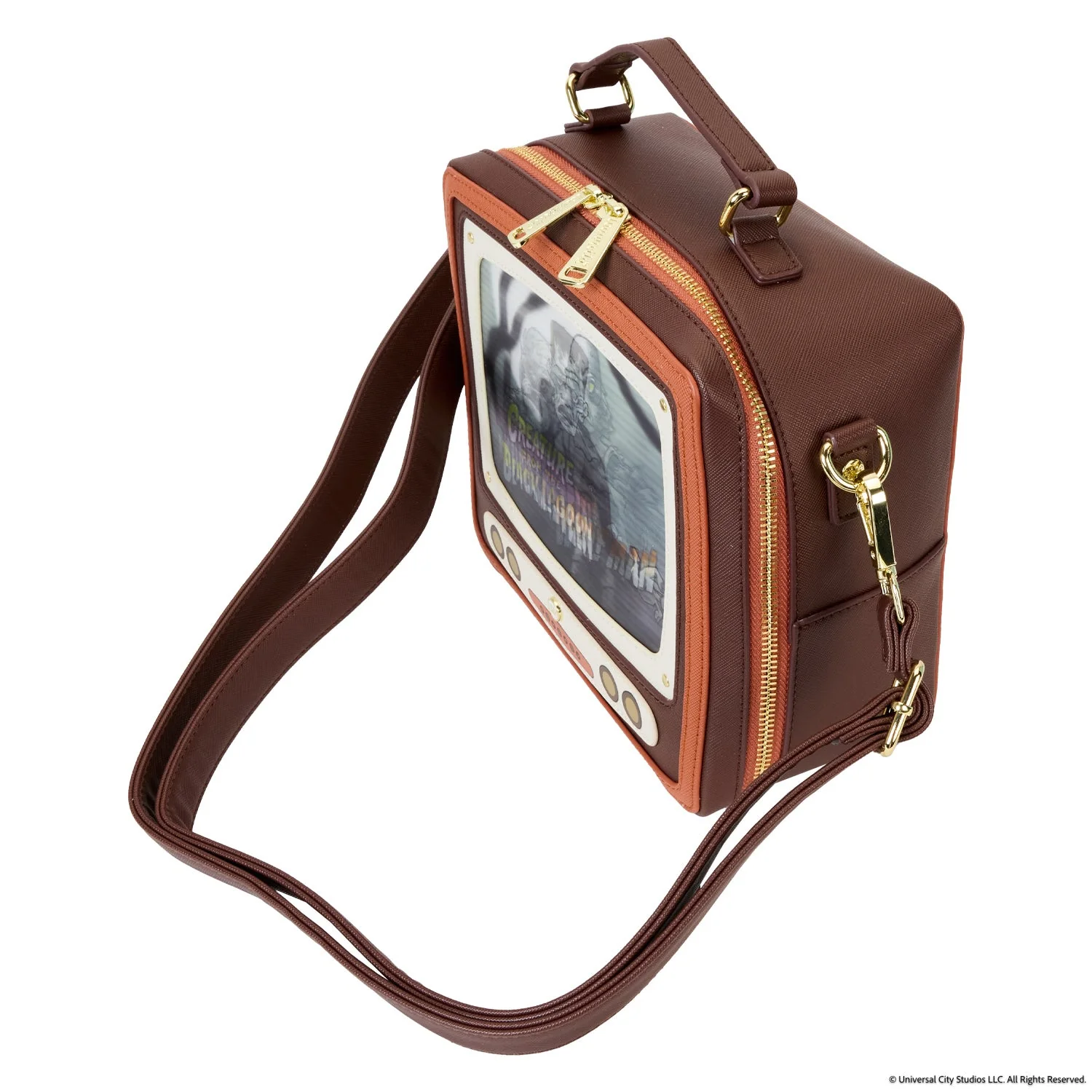 Loungefly x Universal Monsters Vintage TV Triple Lenticular Crossbody Bag - Image 4