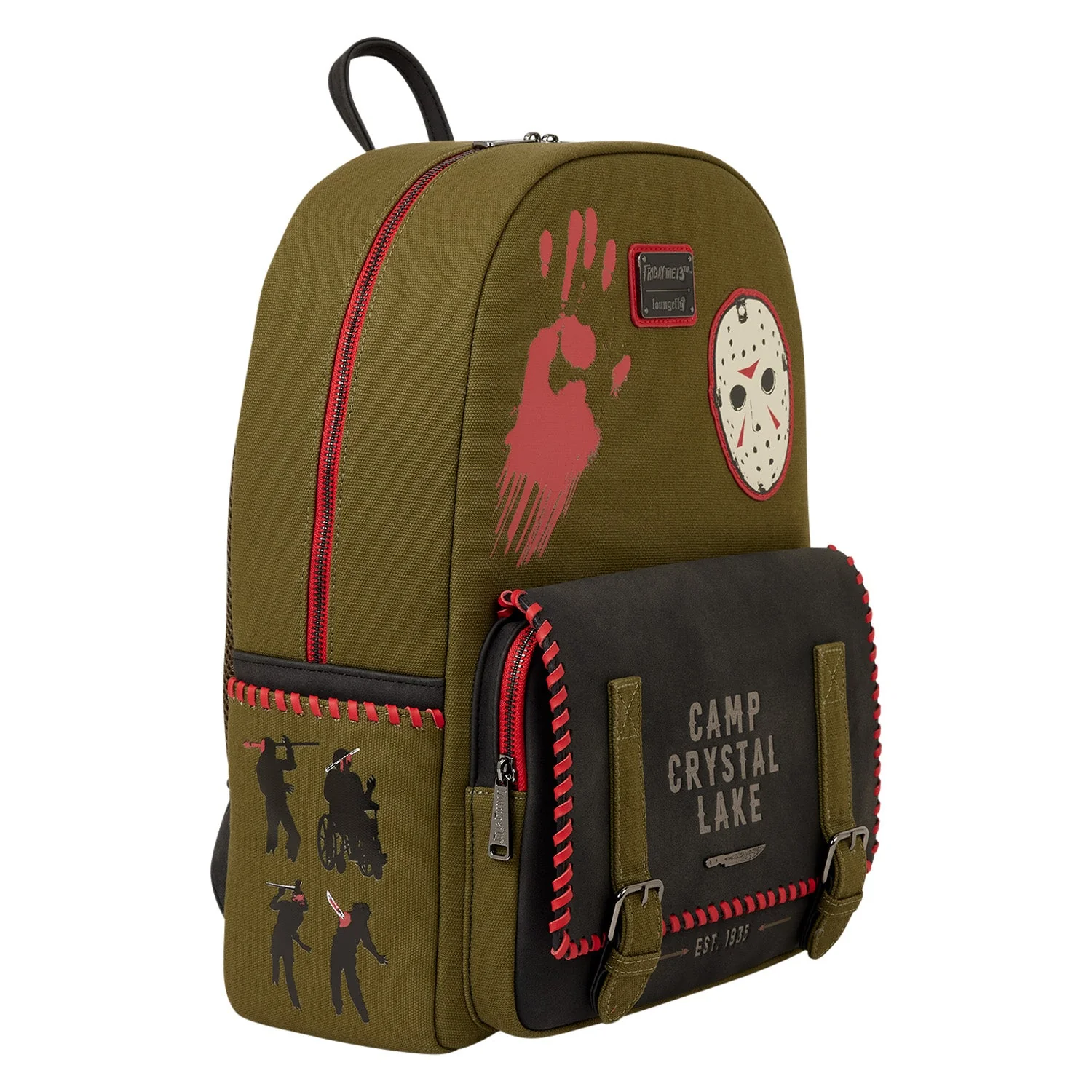 Loungefly x Friday the 13th Camp Crystal Lake Full-Size Backpack - Image 2