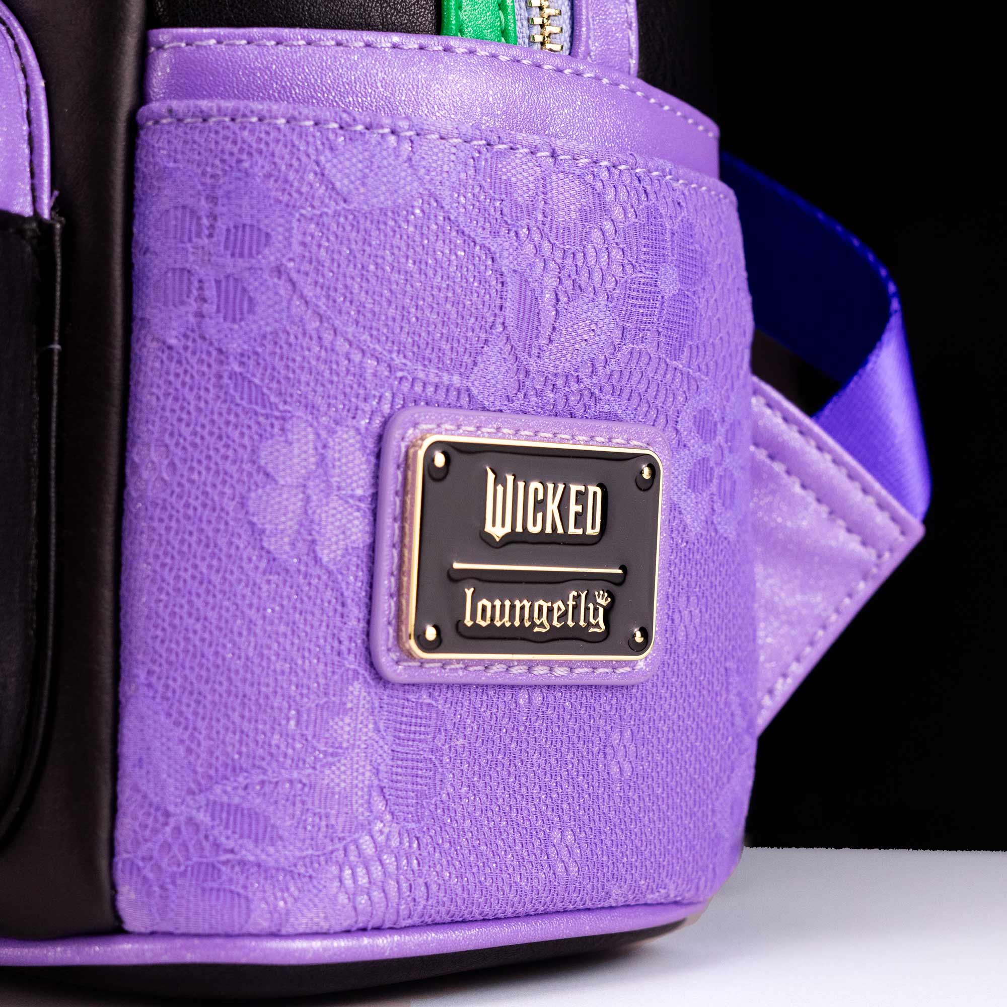 Loungefly x  Wicked Floral & Lace Mini Backpack - Image 3