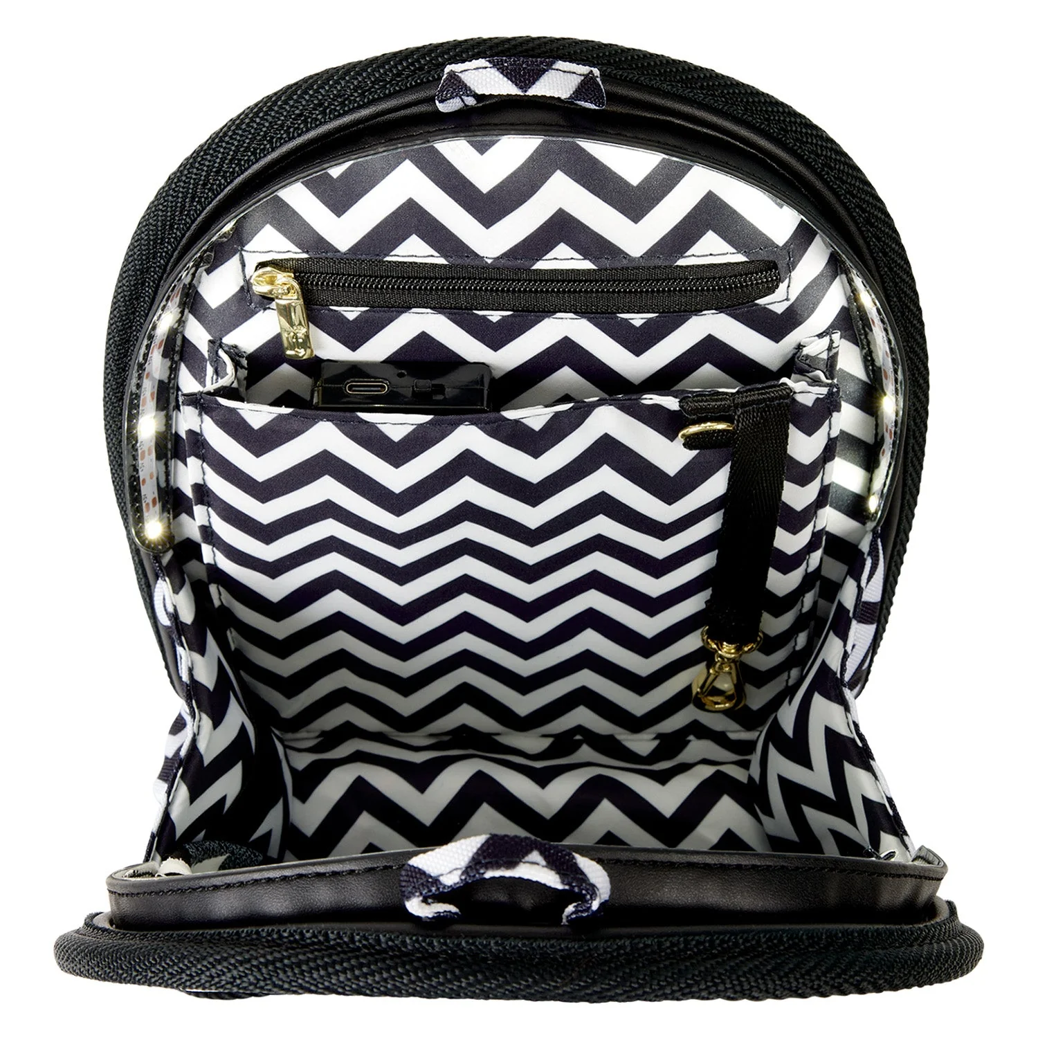 Loungefly Zig Zag Light-Up Mini Backpack Insert Organizer - Image 3