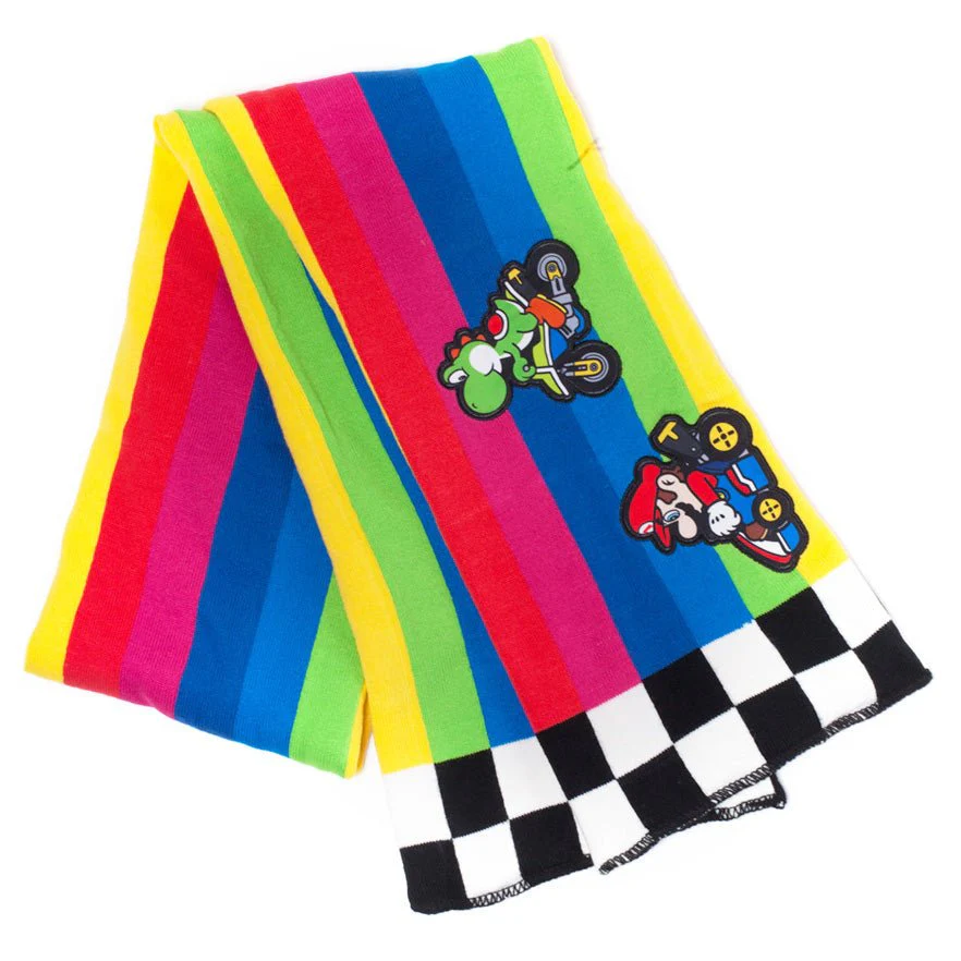 Mario Kart Rainbow Road Scarf - Image 2