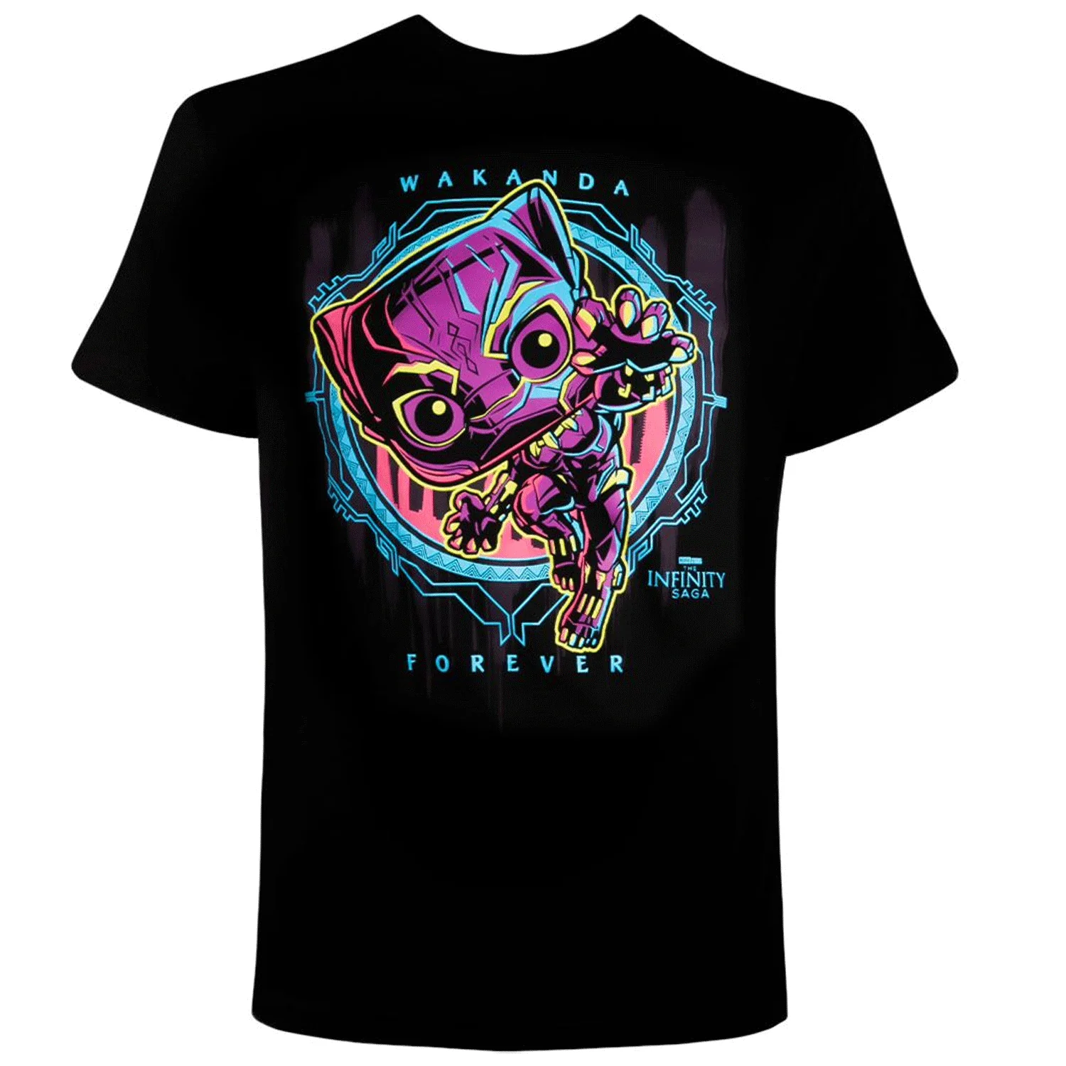 Marvel Black Panther Blacklight Pop! Vinyl and Tee Set - Image 6