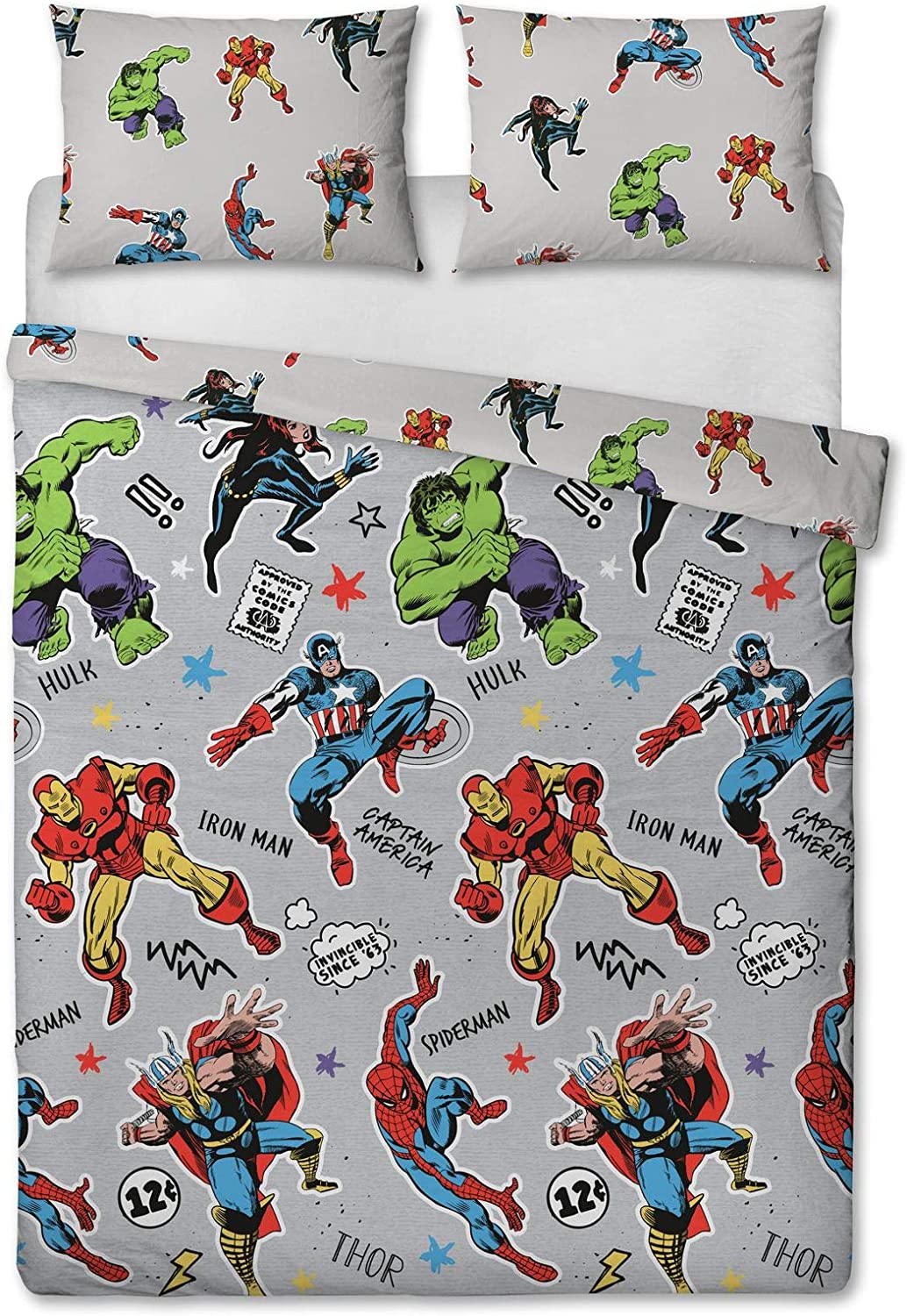 Marvel Comics Reversible Double Duvet Cover Bedding Set - Image 3