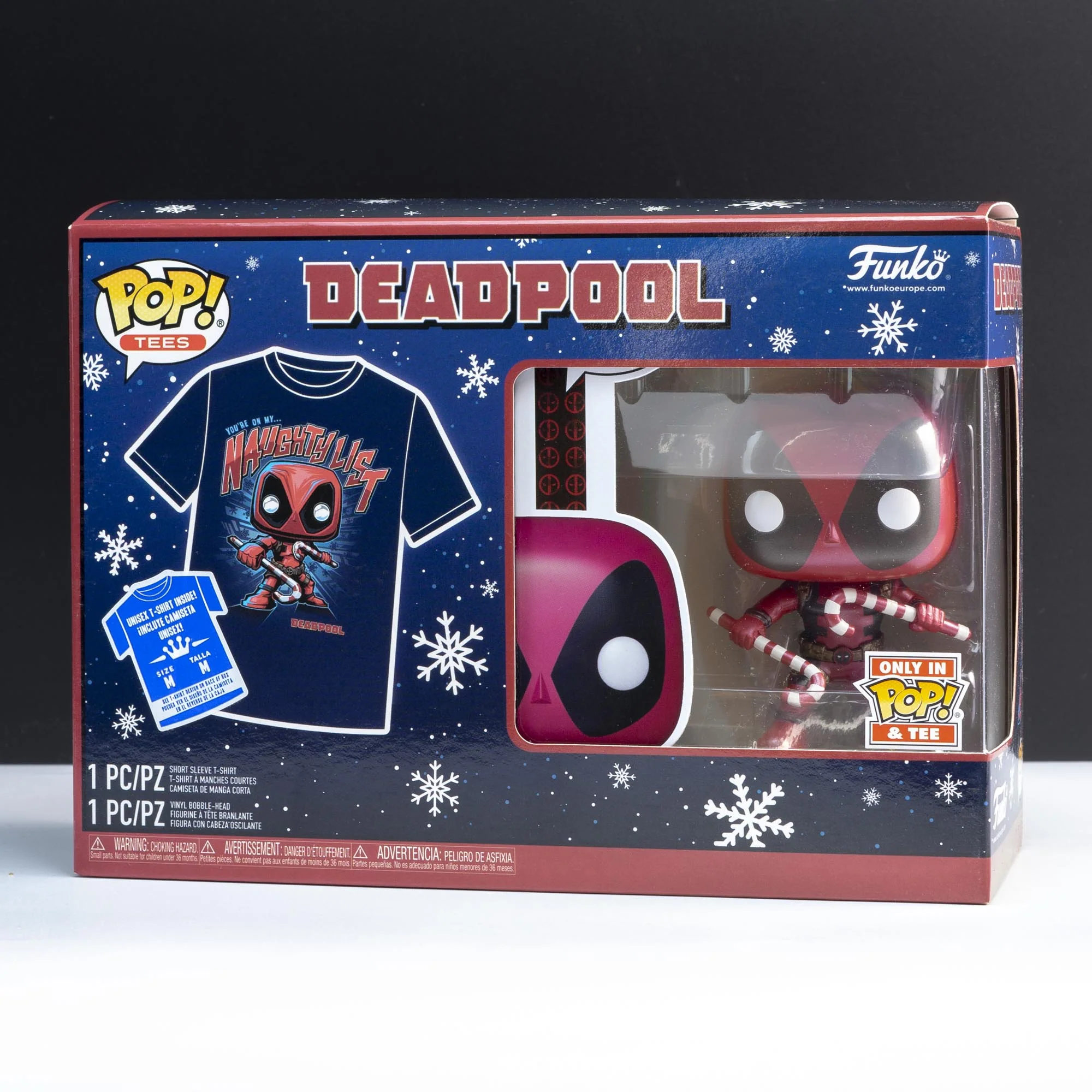 Marvel Deadpool Holiday Pop! Vinyl and Tee Set - Image 2
