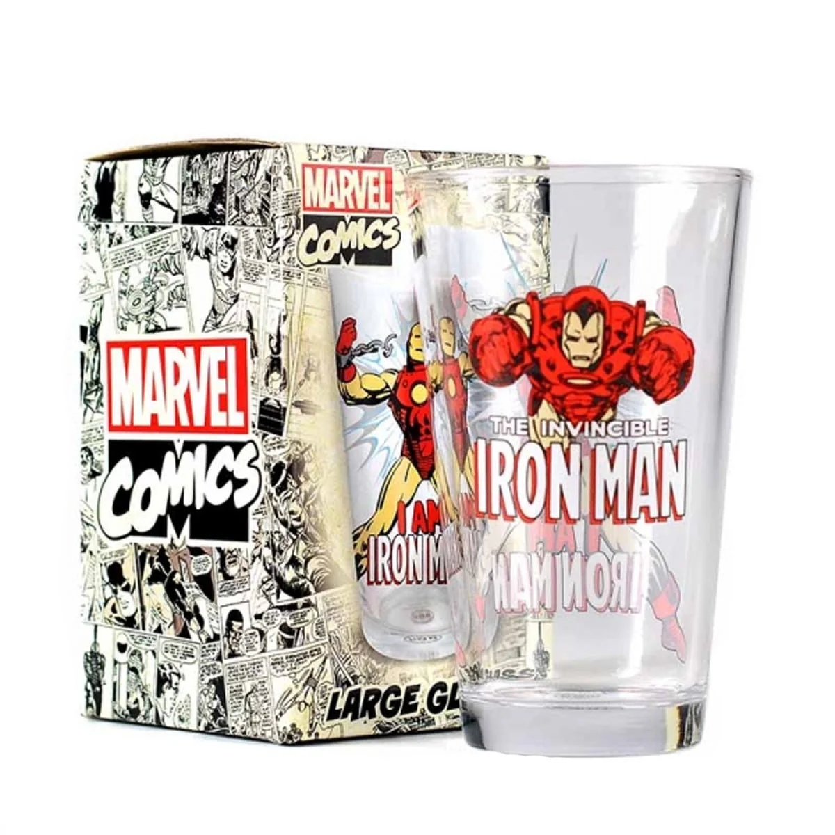 Marvel Invincible Iron Man Glass - Image 2