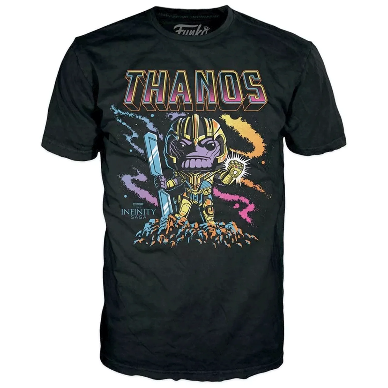 Marvel Thanos Blacklight Pop! Vinyl and Tee Set - Image 6
