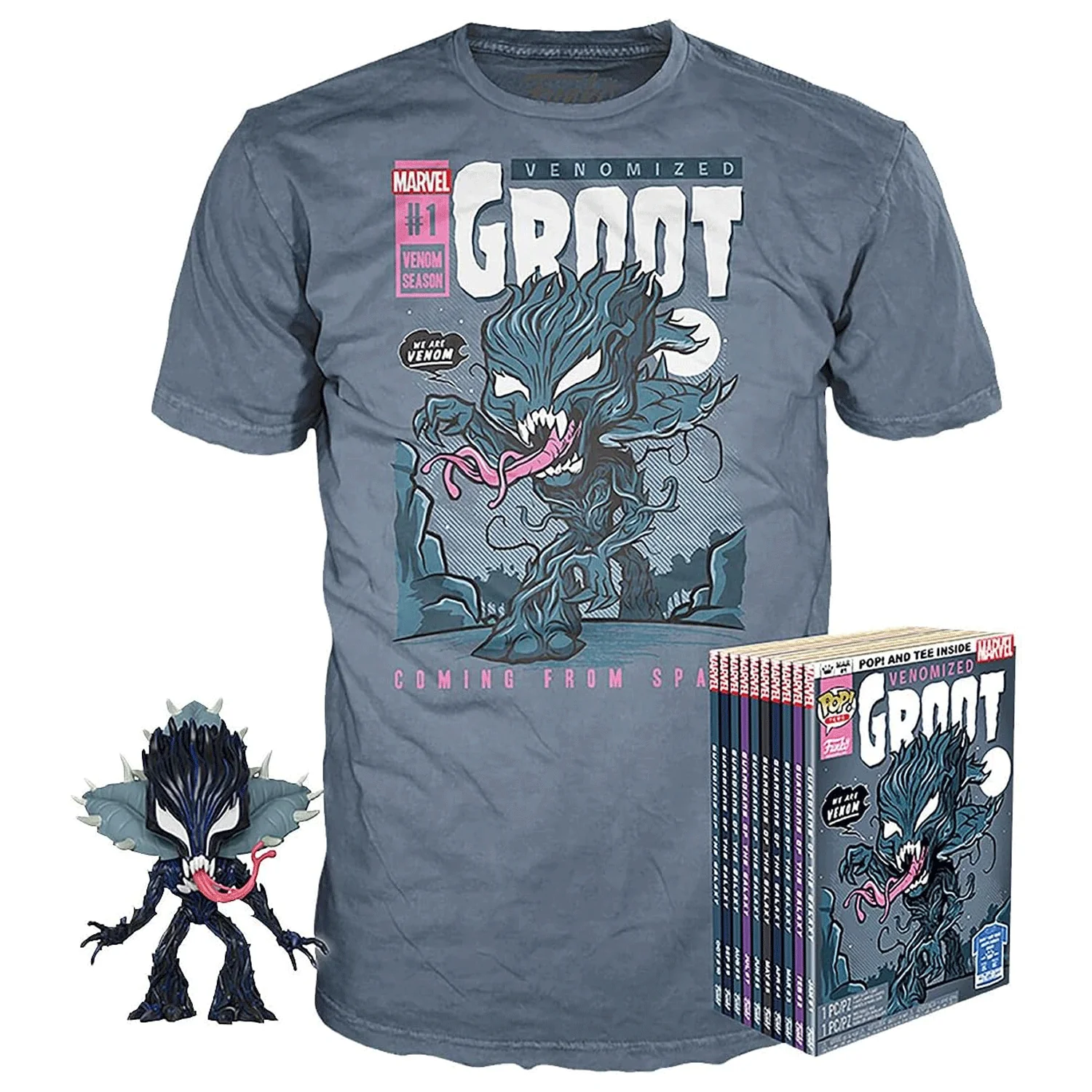 Marvel Venom Groot Pop! Vinyl and Tee Set - Image 3