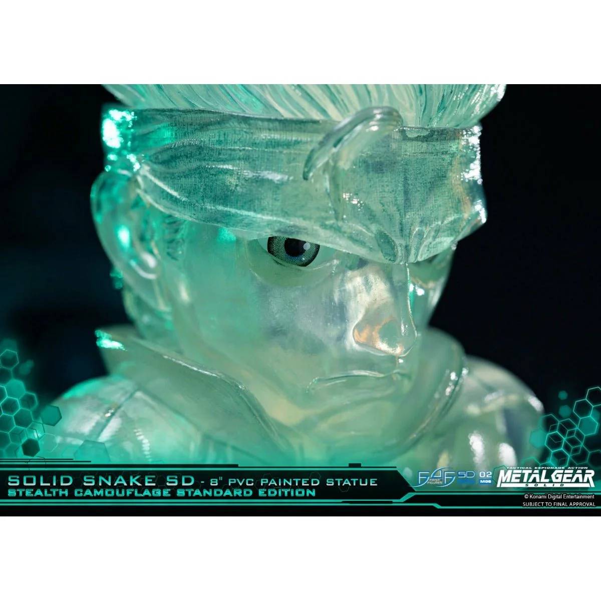 Metal Gear Solid - Solid Snake Stealth Camouflage PVC Painted Statue - Image 5