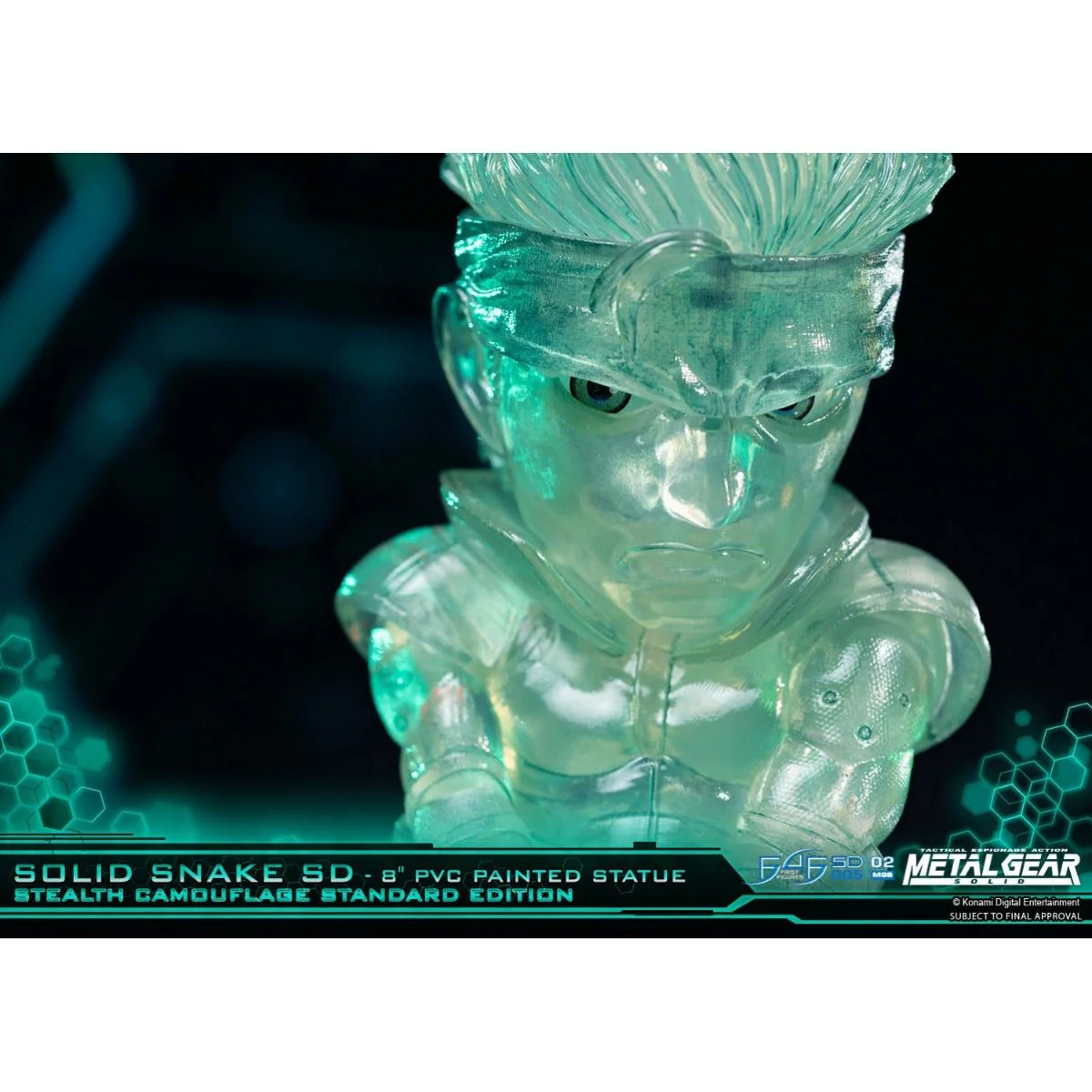Metal Gear Solid - Solid Snake Stealth Camouflage PVC Painted Statue - Image 6
