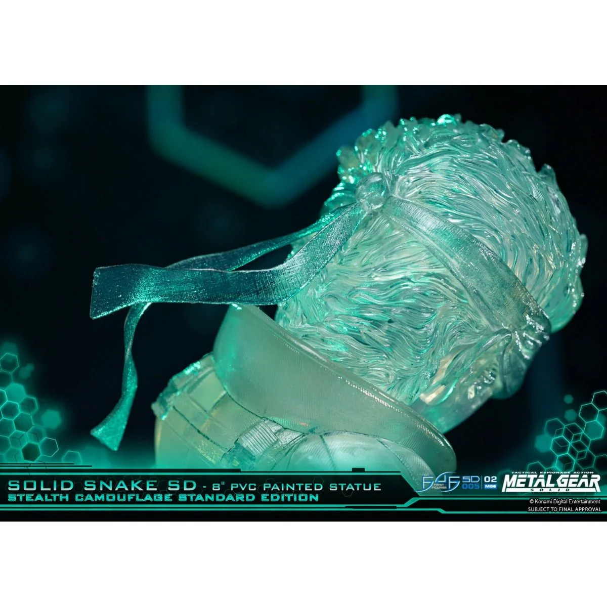 Metal Gear Solid - Solid Snake Stealth Camouflage PVC Painted Statue - Image 7