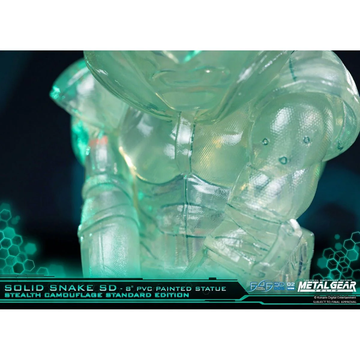 Metal Gear Solid - Solid Snake Stealth Camouflage PVC Painted Statue - Image 8