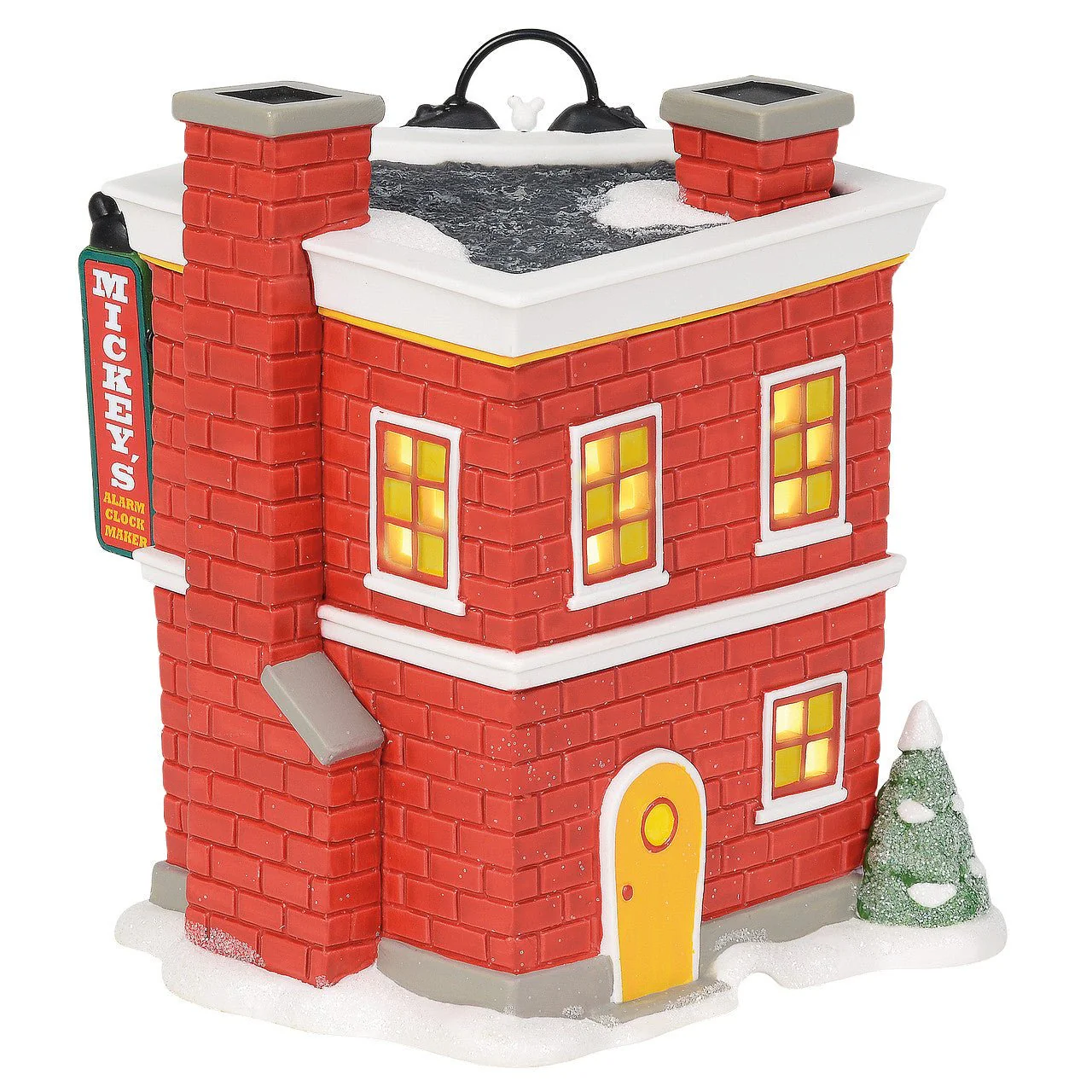 Mickey's Christmas Village Series by D56 - Mickey's Alarm Clock Shop - Image 2