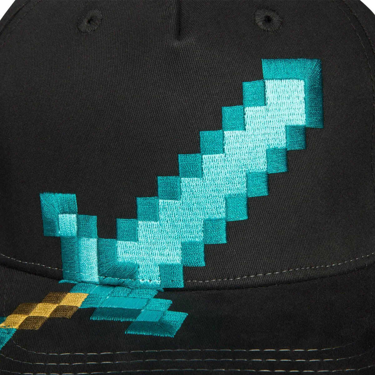 Minecraft Diamond Sword Kids Stretch-Fit Cap - Image 3