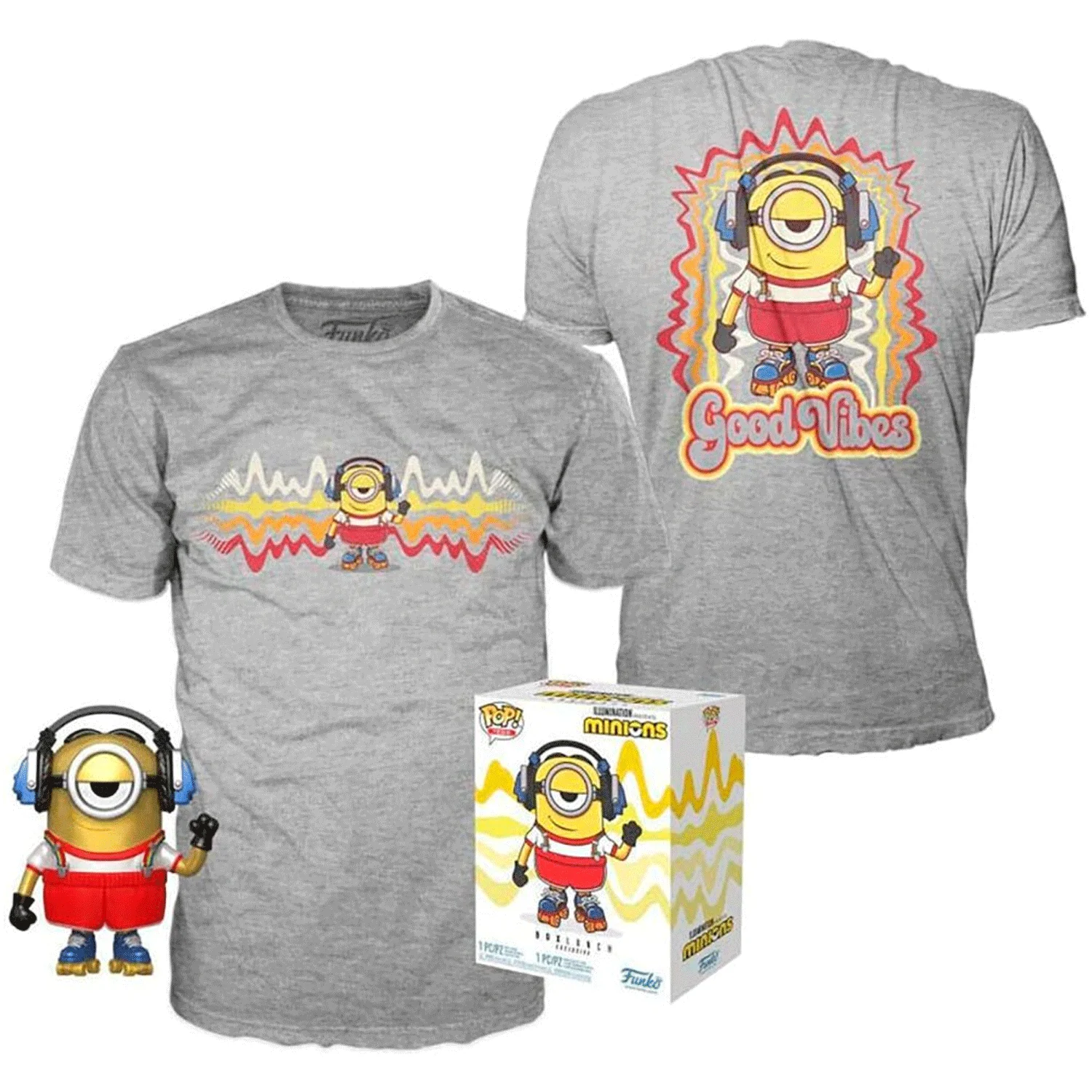 Minions 2 Skater Stuart Pop! Vinyl and Tee Set - Image 3