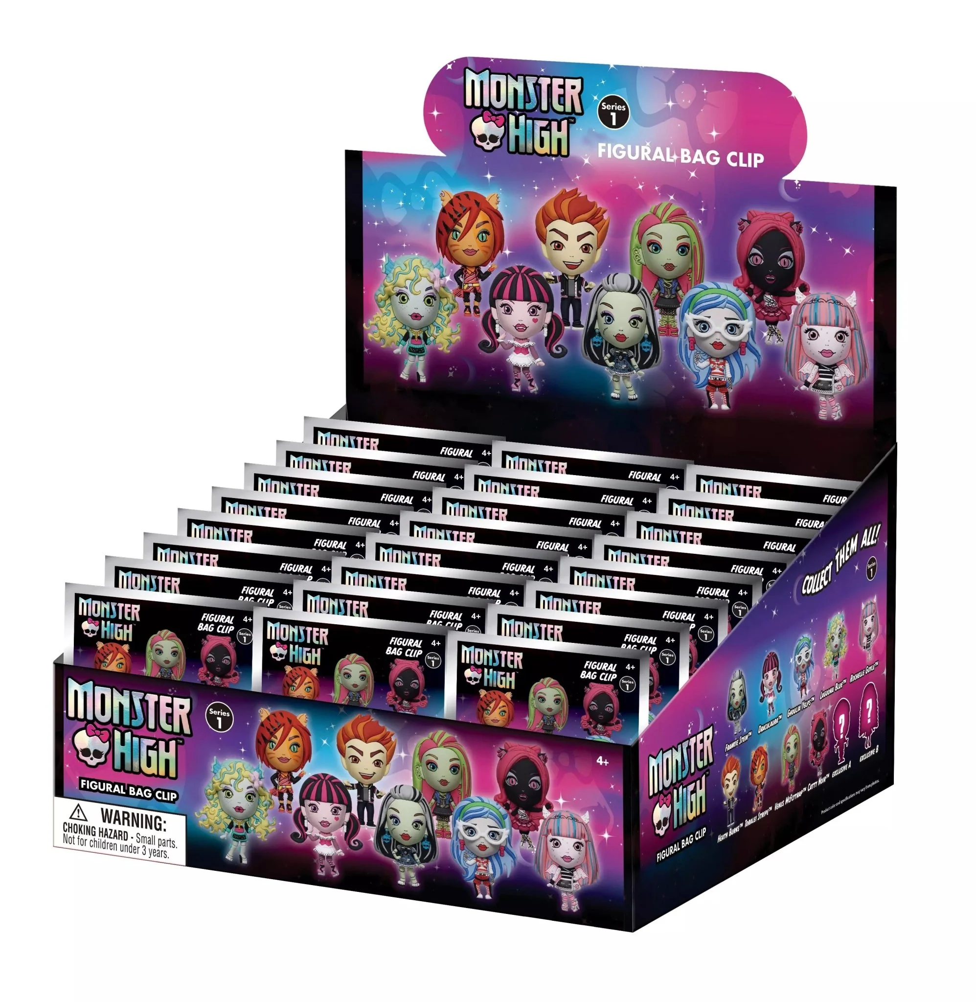 Monster High Series 1 Blind Bag Mystery Bag Clip - Image 2
