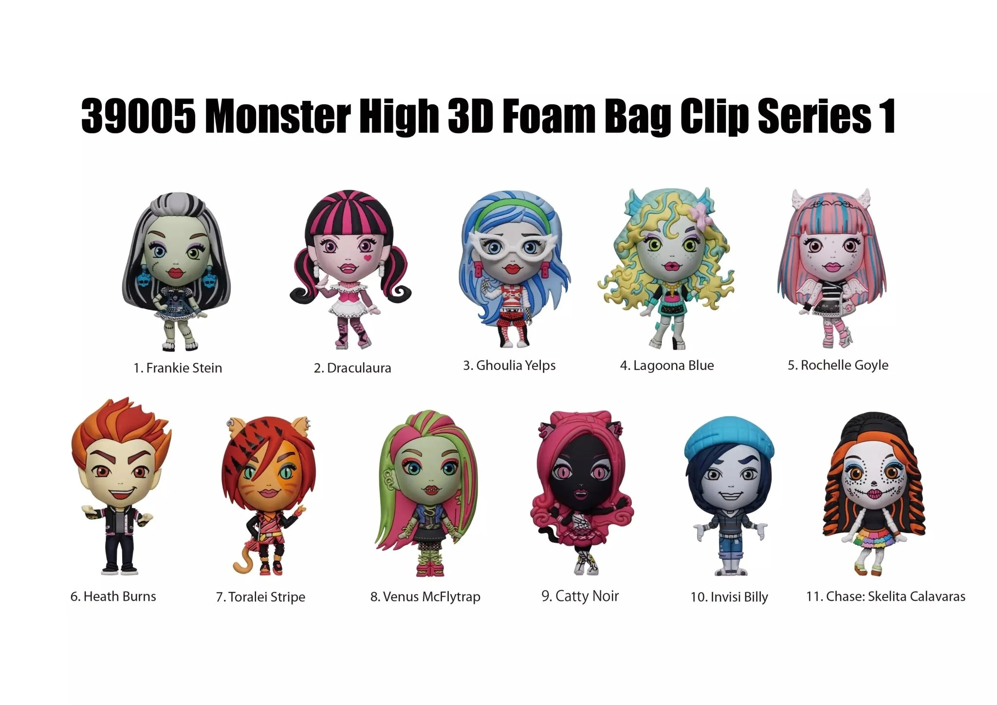Monster High Series 1 Blind Bag Mystery Bag Clip - Image 3