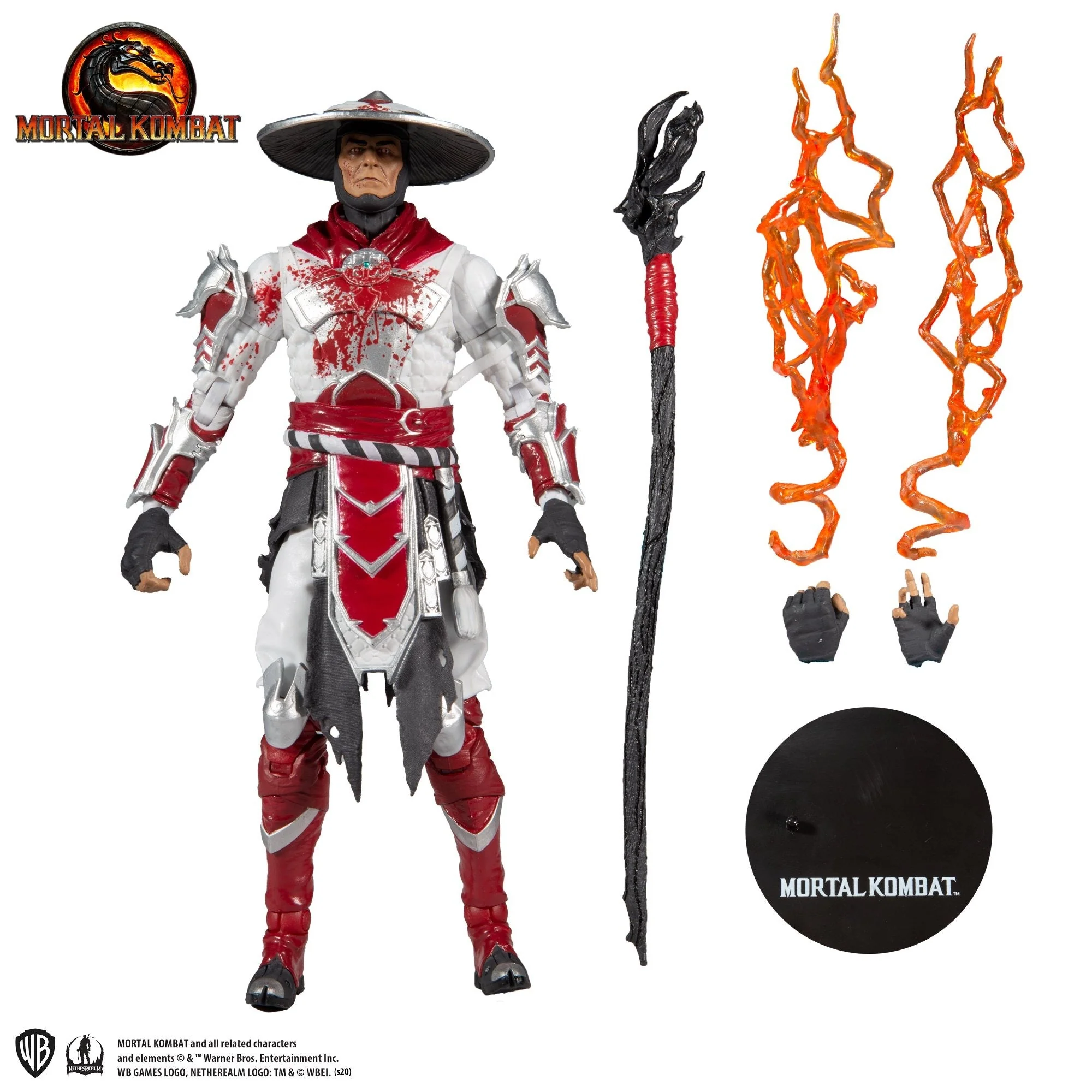 Mortal Kombat Raiden White Hot Fury 7" Action Figure - Image 4