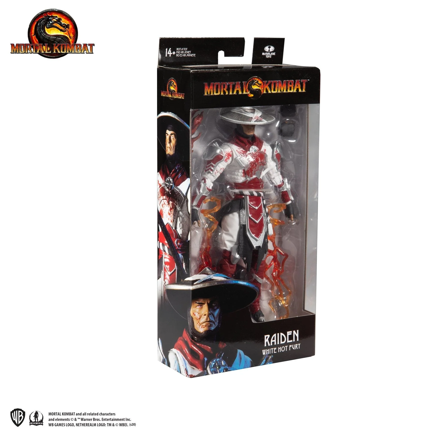 Mortal Kombat Raiden White Hot Fury 7" Action Figure - Image 5