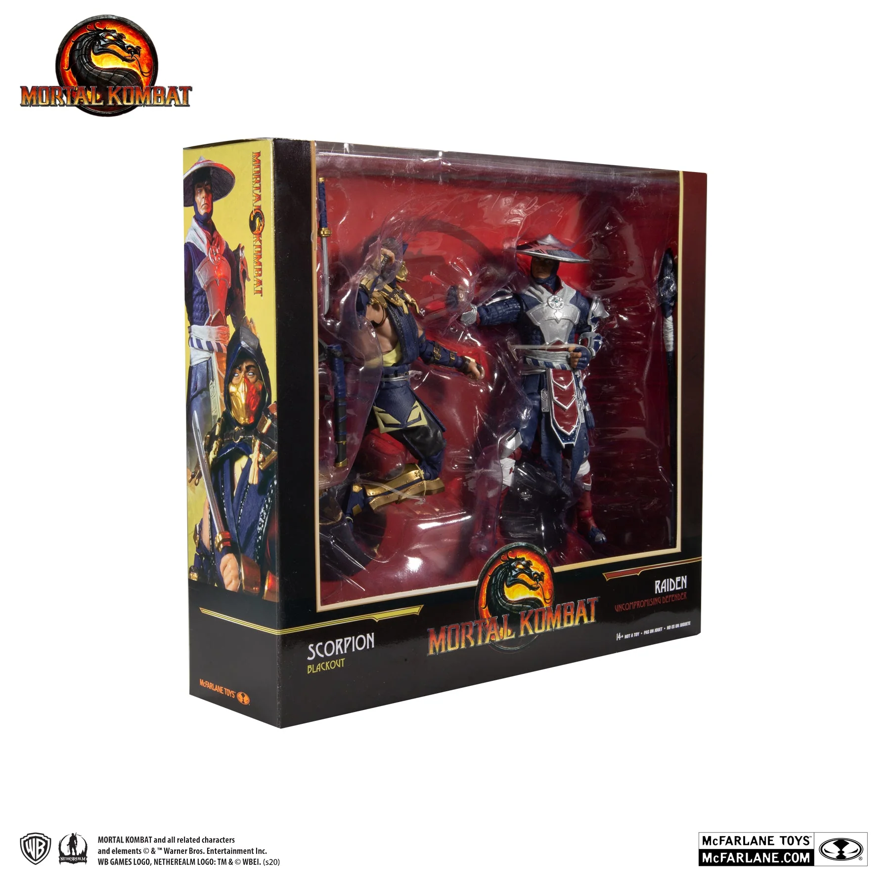 Mortal Kombat Scorpion and Raiden Twin pack 7" Action Figures - Image 10