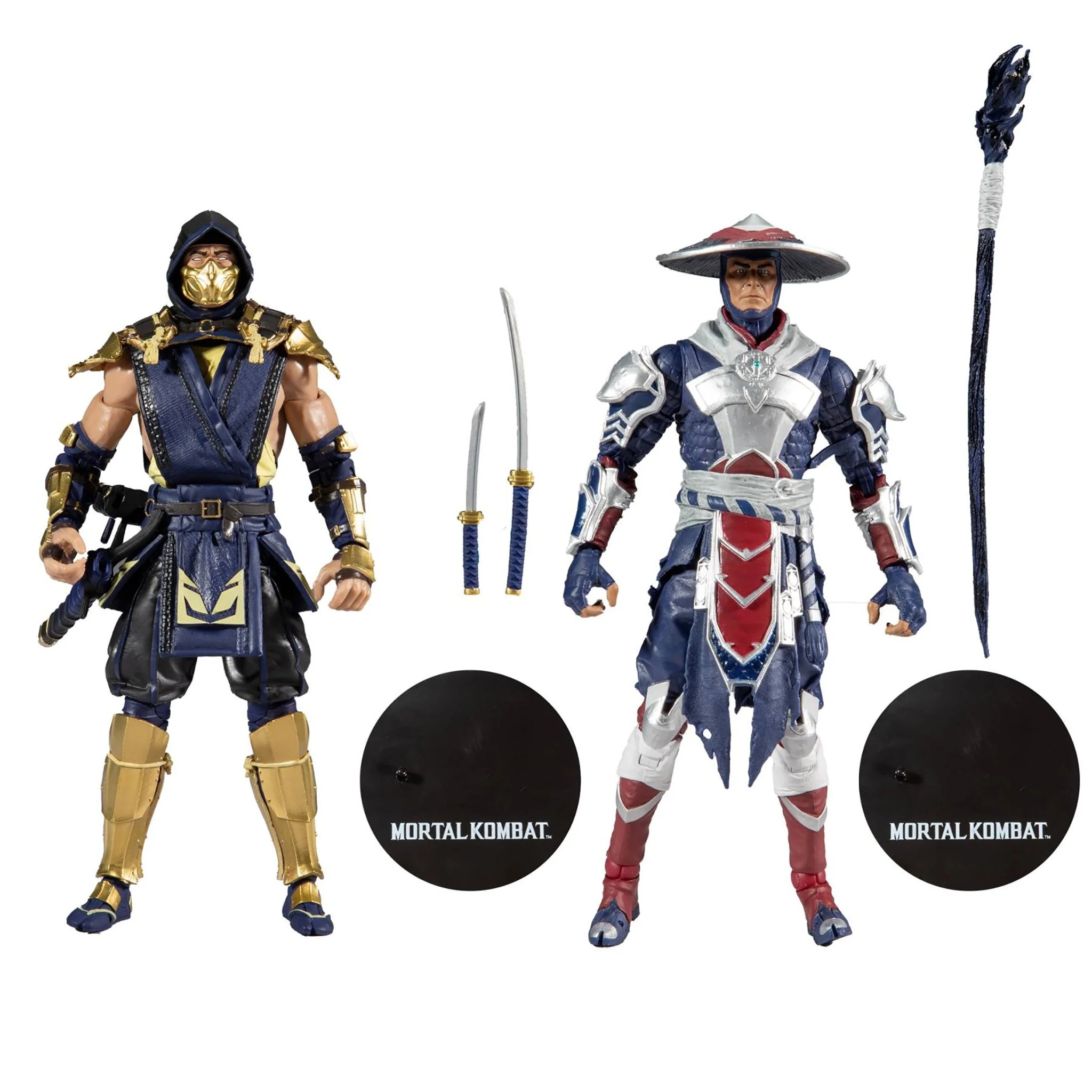 Mortal Kombat Scorpion and Raiden Twin pack 7" Action Figures - Image 2
