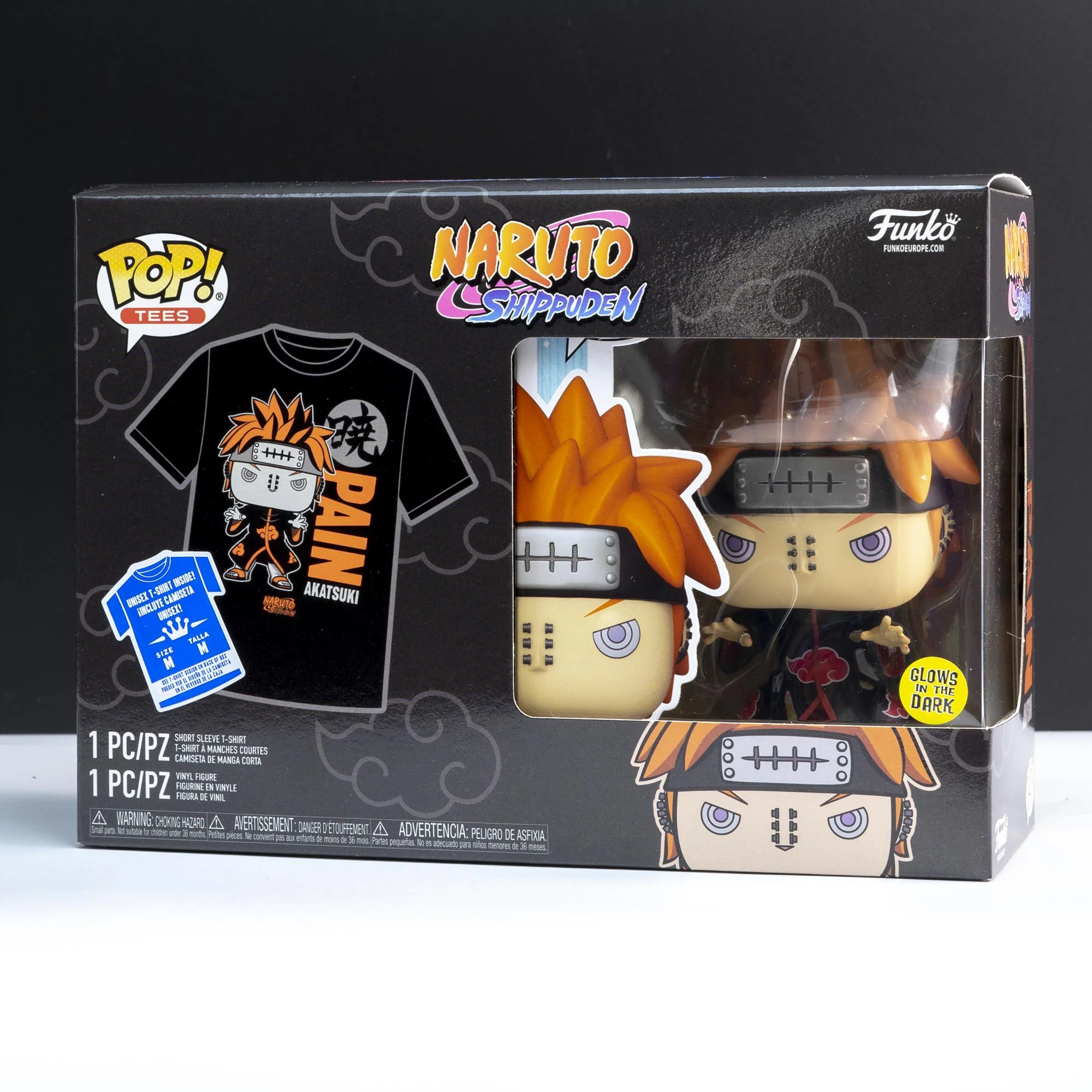 Naruto Pain (Glow in the Dark) Pop! Vinyl and Tee Set - Image 2