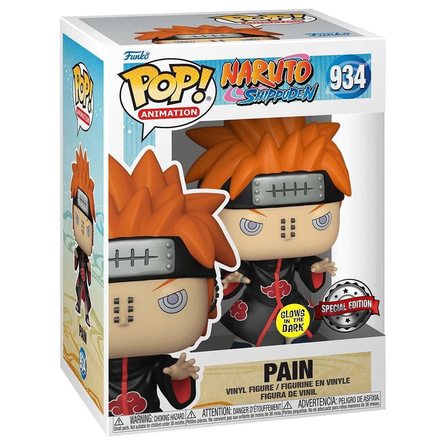 Naruto Pain (Glow in the Dark) Pop! Vinyl and Tee Set - Image 4