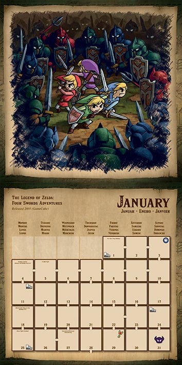 Official The Legend of Zelda 2021 Calendar - Image 2