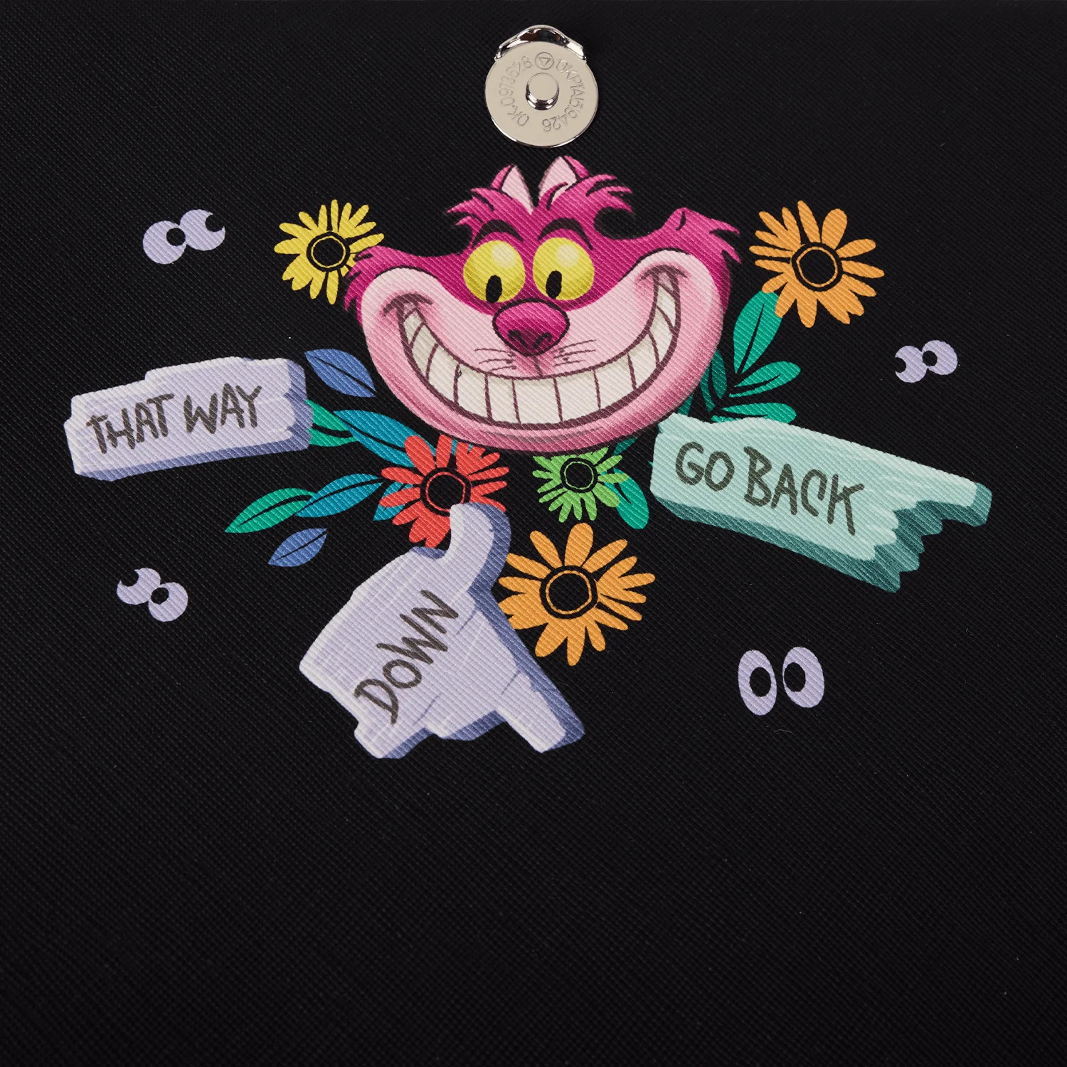 [OUTLET] Loungefly x Disney Alice in Wonderland Cheshire Cat Floral Crossbody Bag - Image 5