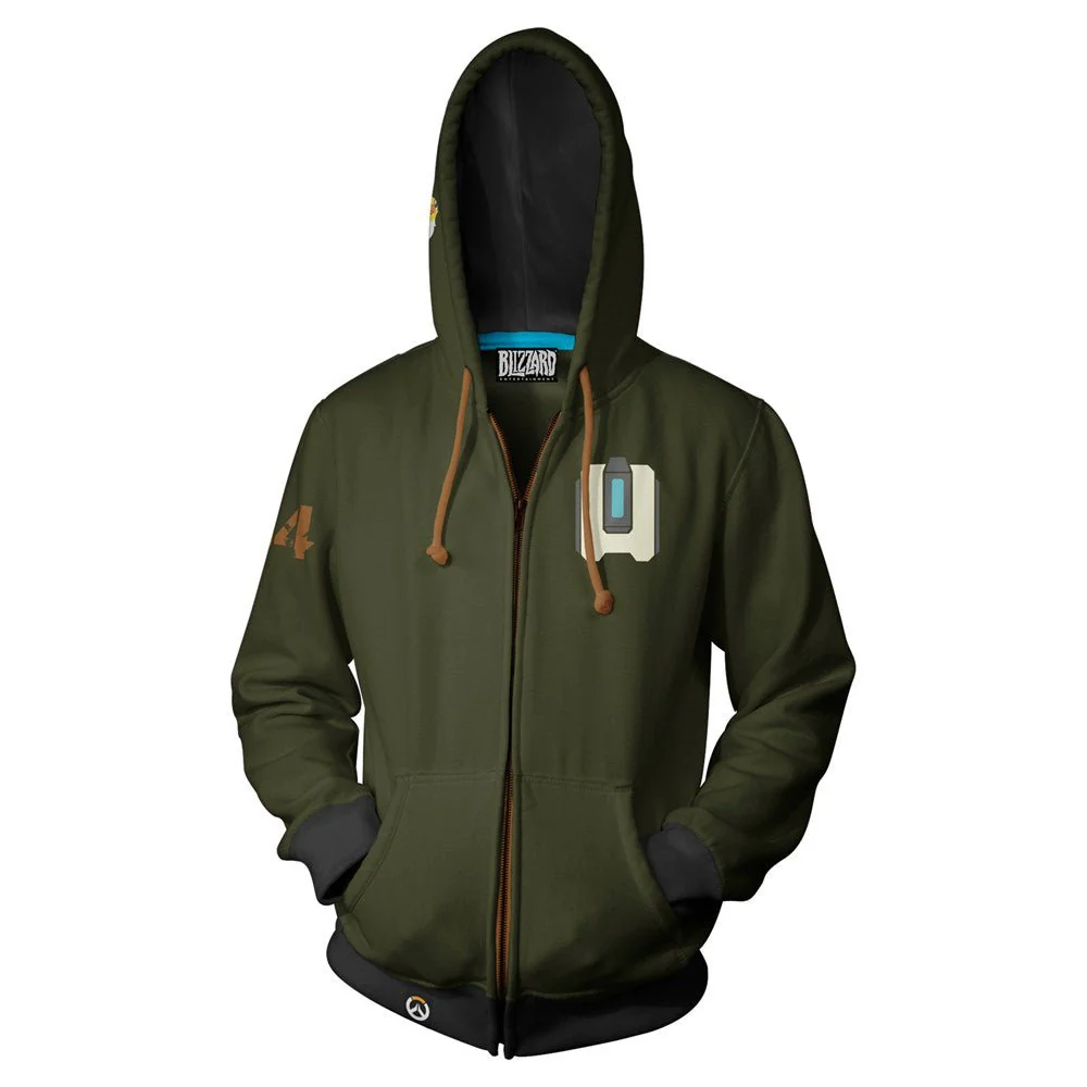 Overwatch Bastion Zip-Up Hoodie - Image 7