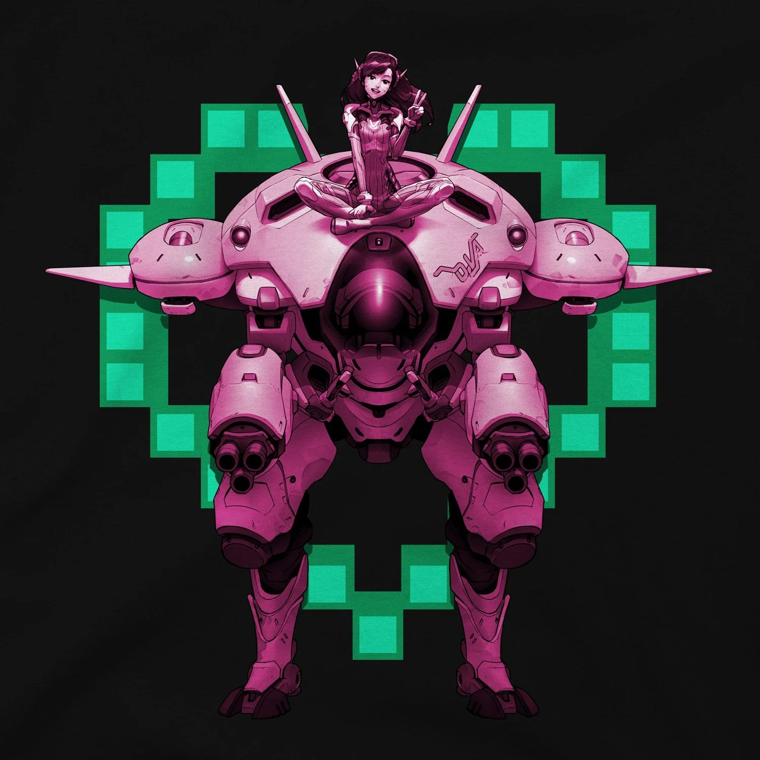 Overwatch D.Va Play To Win T-Shirt - Image 2