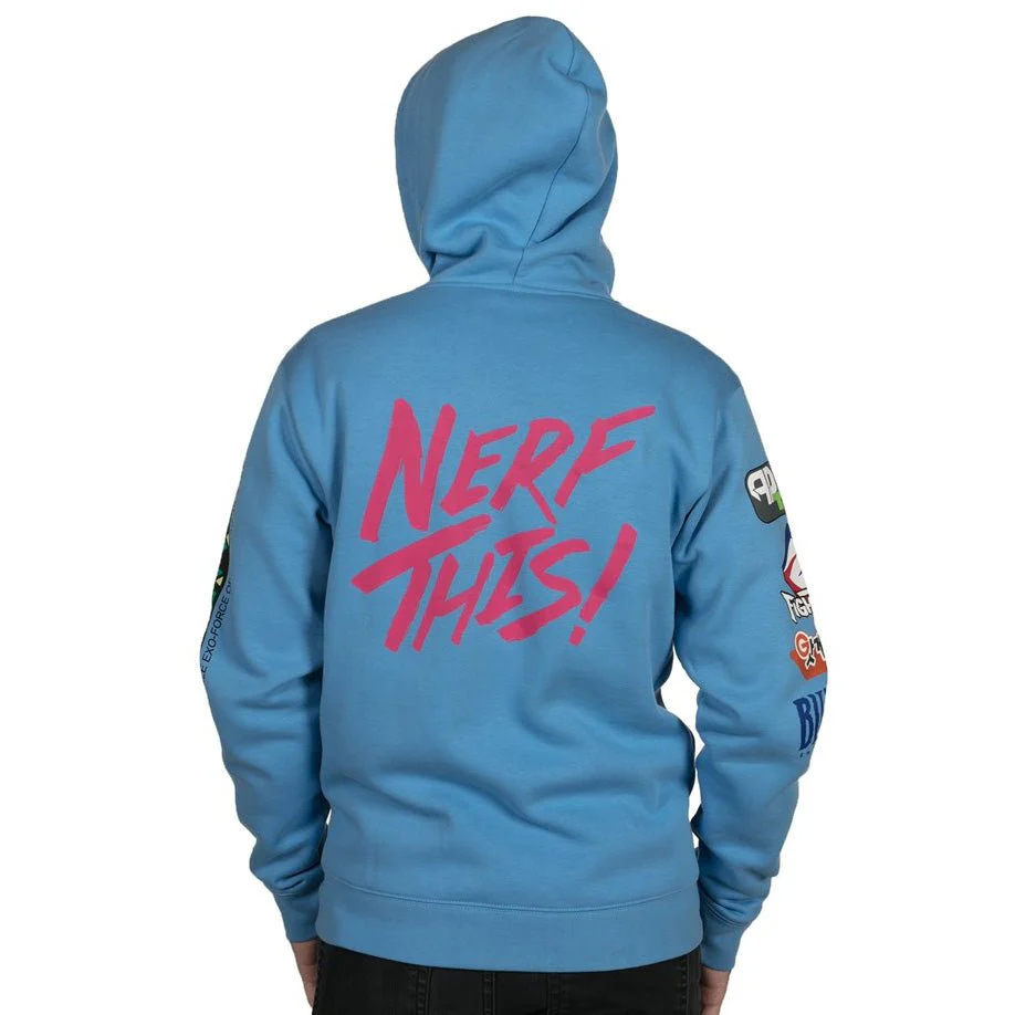 Overwatch D.Va Zip-Up Hoodie (Blue) - Image 4