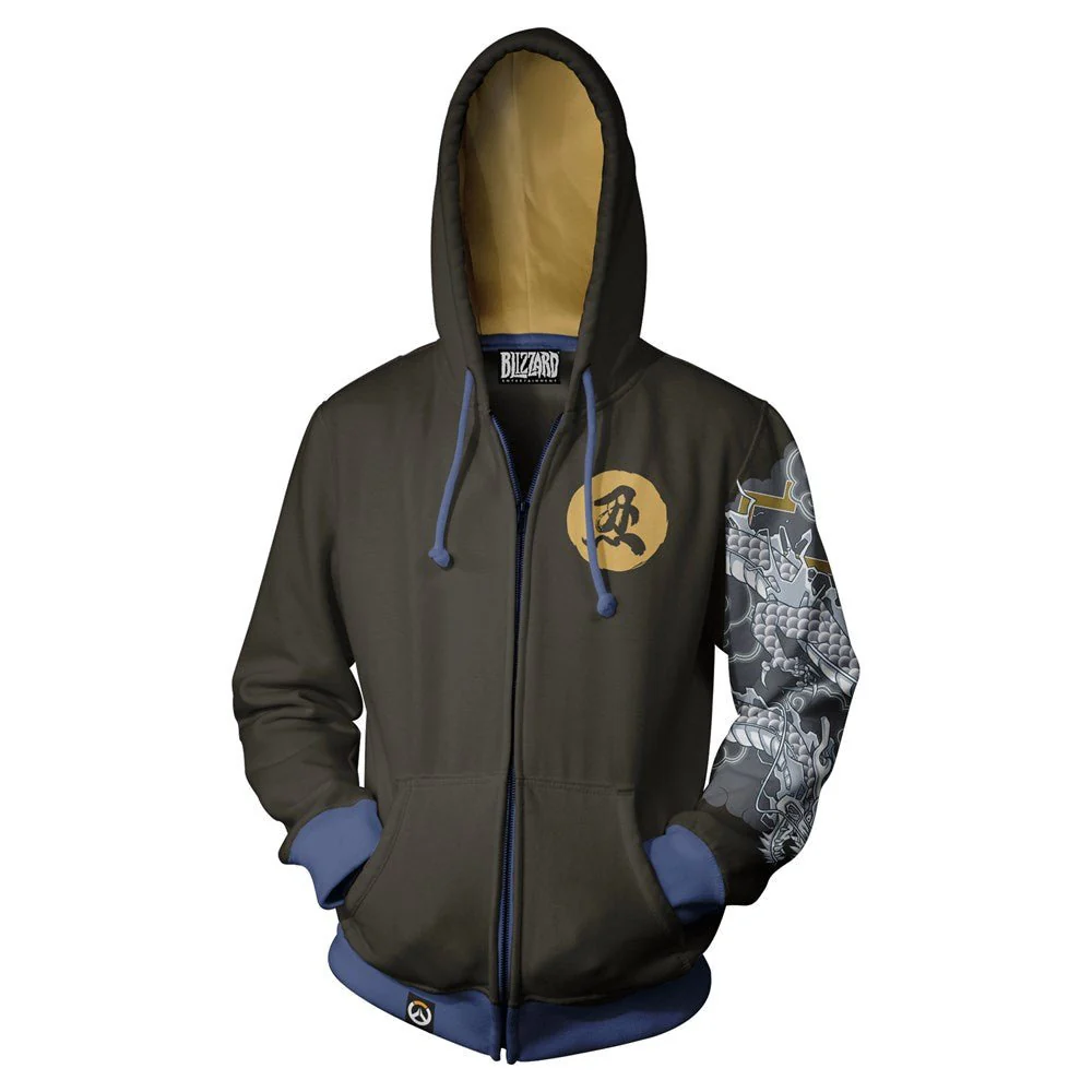 Overwatch Hanzo Zip-Up Hoodie - Image 5