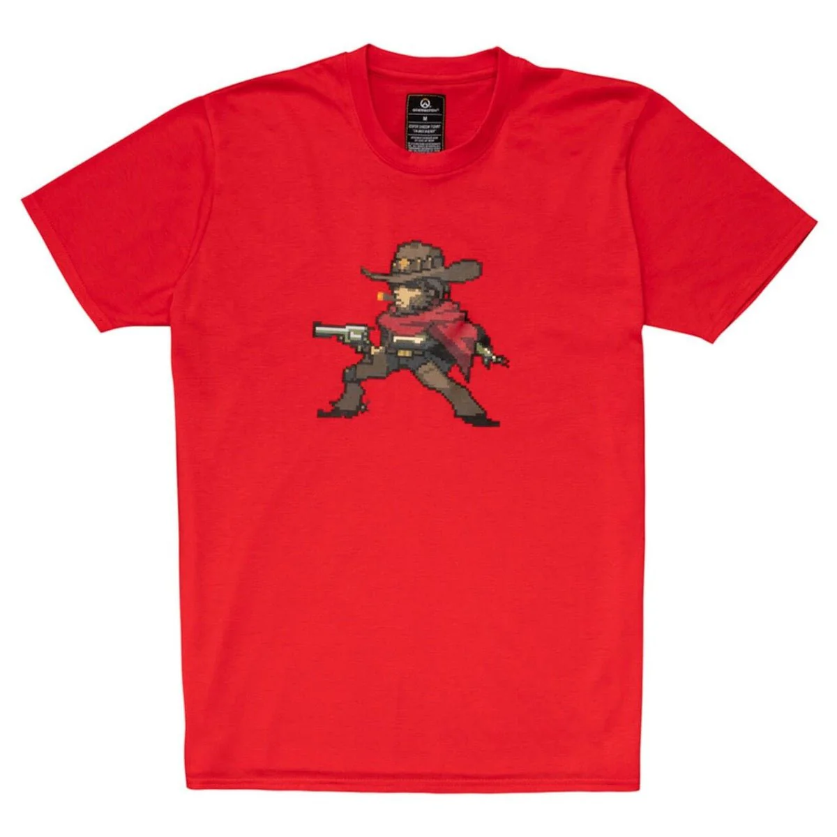 Overwatch McCree Character Pixel Art T-Shirt - Image 2