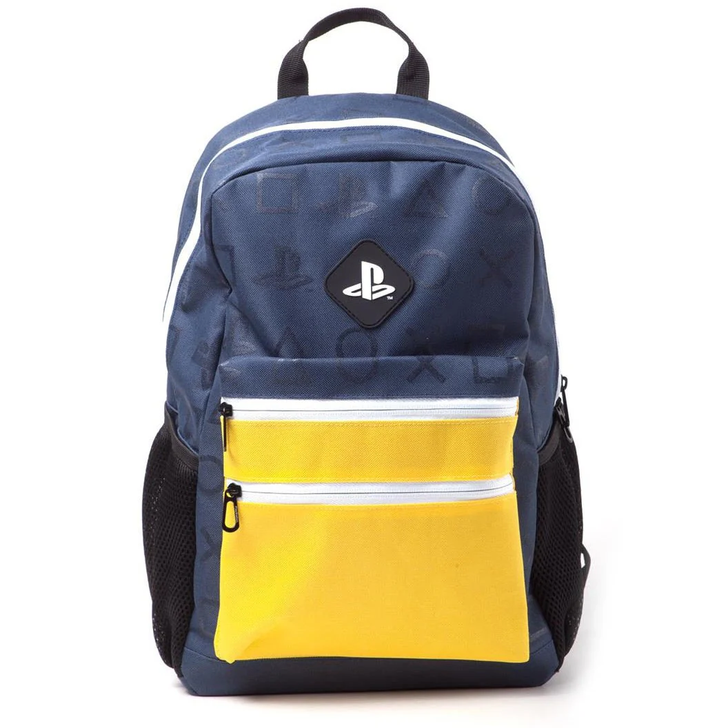 Playstation Symbols Blue & Yellow Backpack - Image 3