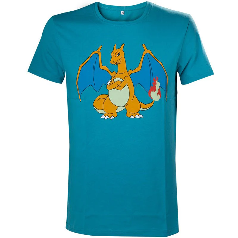 Pokemon Charizard Character Turquoise T-Shirt - Image 2