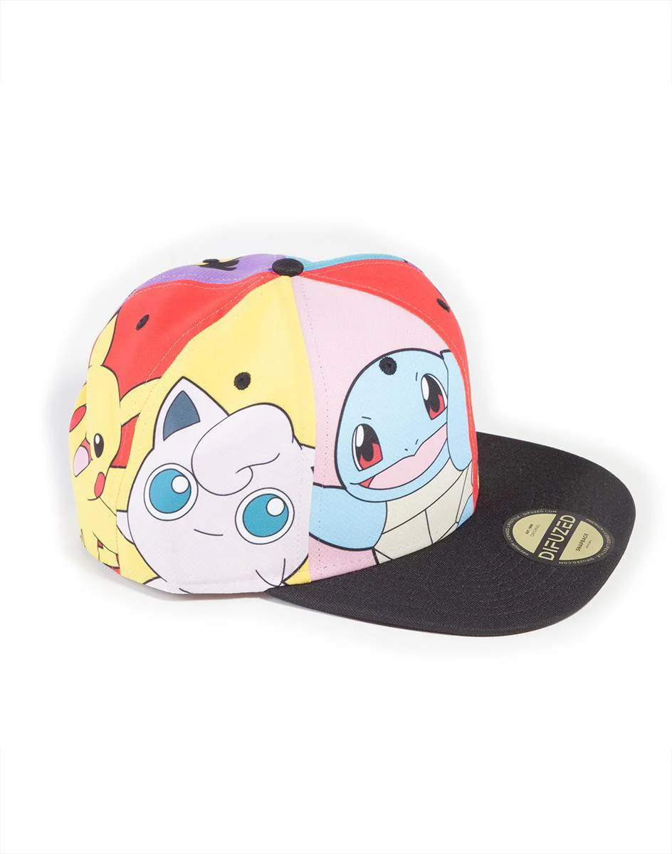 Pokemon Multi Pop Art Snapback Cap - Image 3