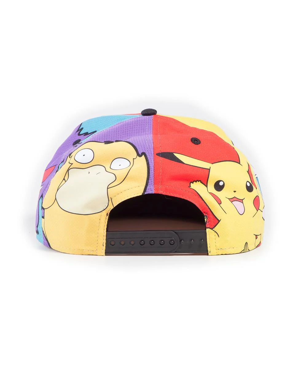 Pokemon Multi Pop Art Snapback Cap - Image 4
