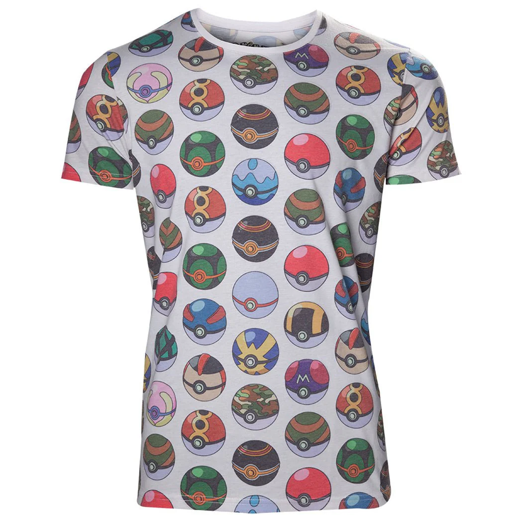 Pokemon Pokeball All Over Print T-shirt - Image 3