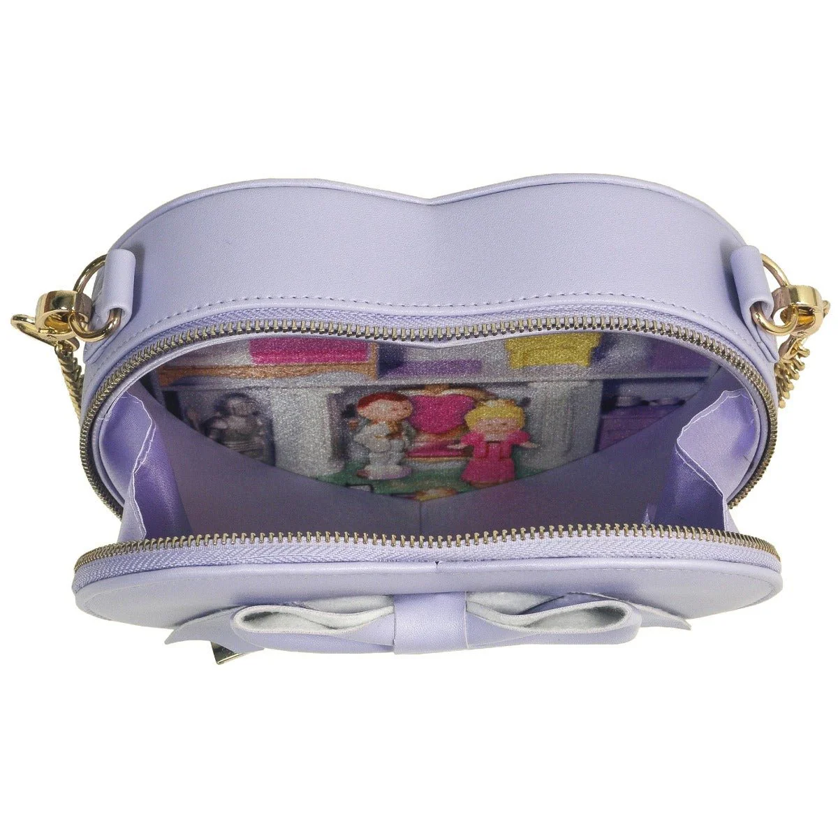 Polly Pocket Purple Bow Cross Body Handbag - Image 5
