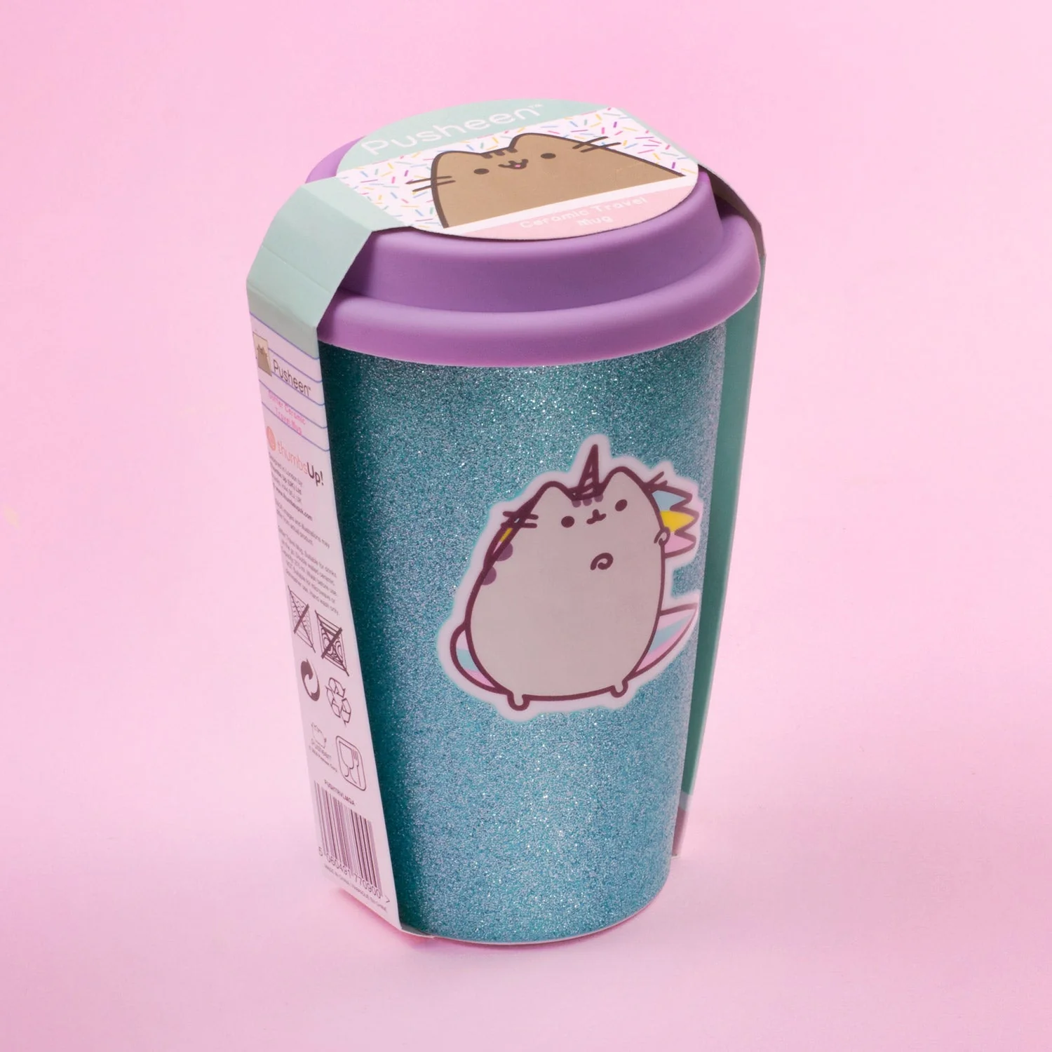Pusheen Unicorn Ceramic Travel Mug - Image 3