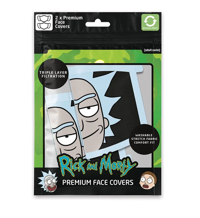 Rick and Morty featuring Rick Face Mask 2 Pack - Image 4
