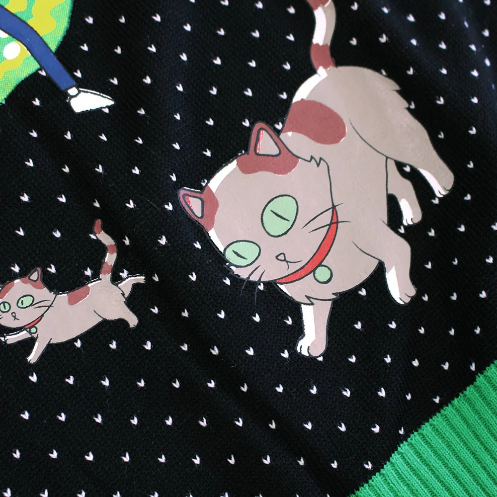 Rick and Morty Portal Knitted Christmas Jumper / Sweater - Image 4