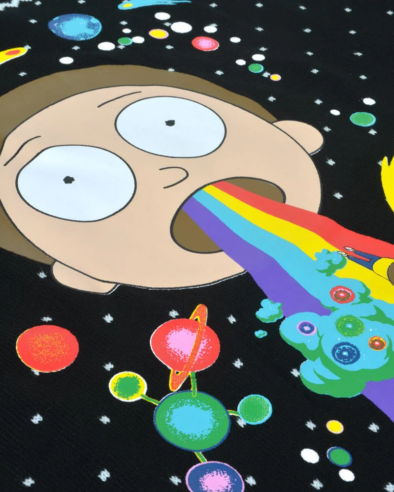 Rick and Morty Rainbow Knitted Christmas Jumper / Sweater - Image 5