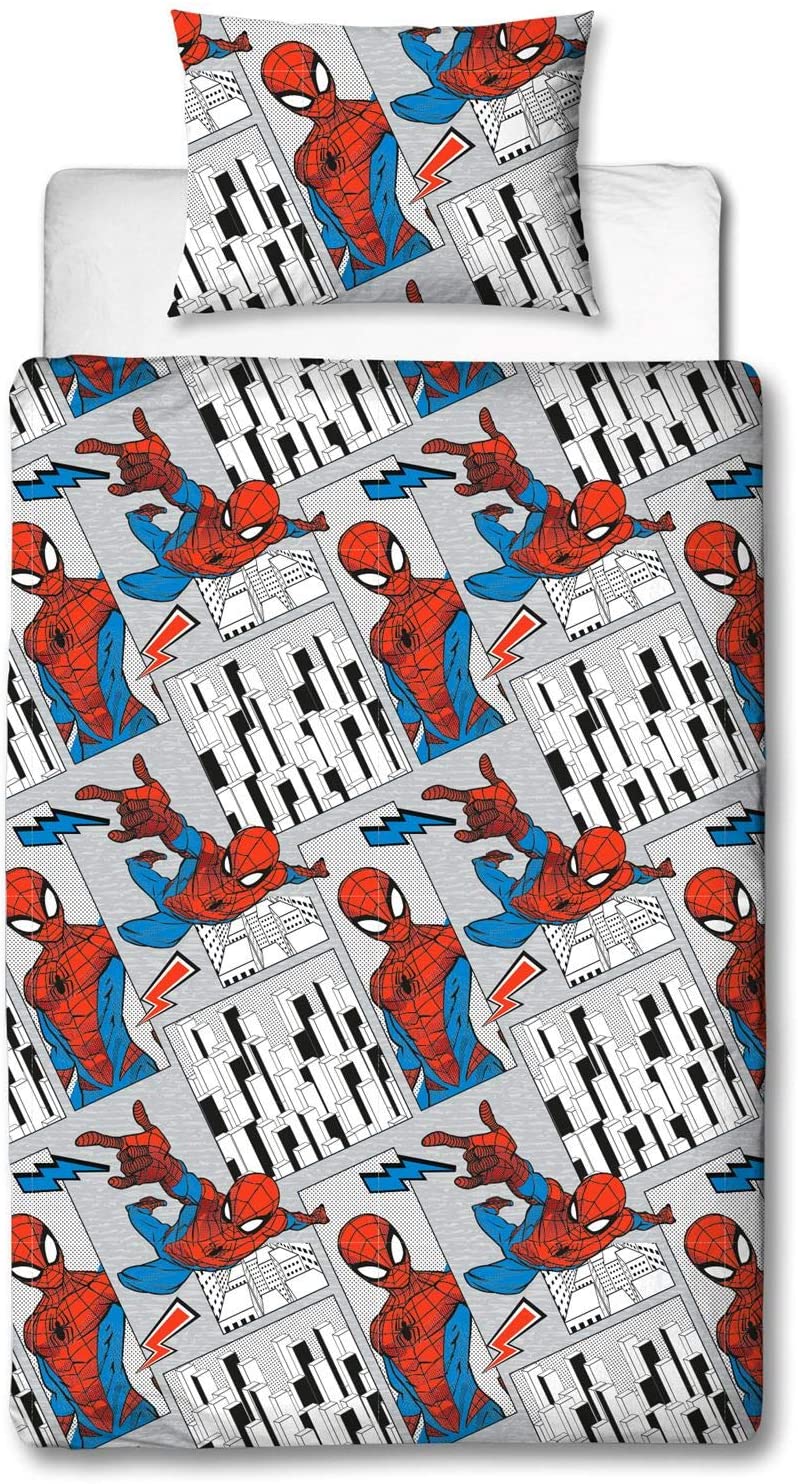 Spider-Man Web Swinger Reversible Single Duvet Cover Bedding Set - Image 2