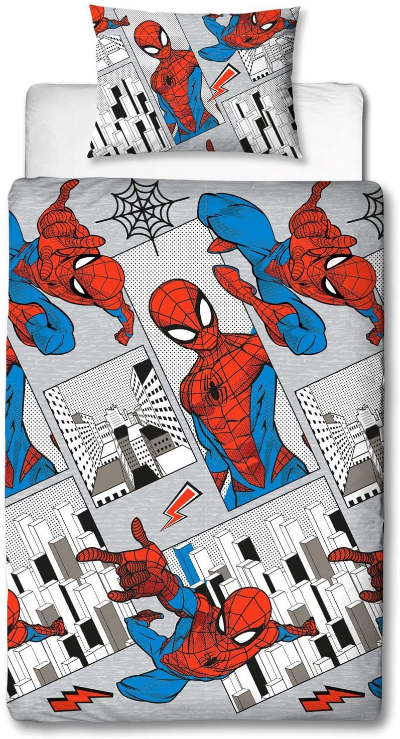 Spider-Man Web Swinger Reversible Single Duvet Cover Bedding Set - Image 3