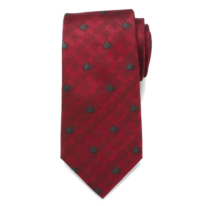 Star Trek TNG Red Delta Silk Tie - Image 2