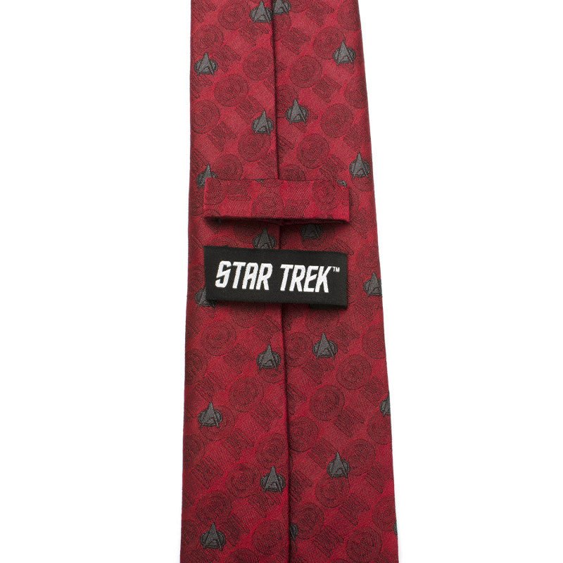 Star Trek TNG Red Delta Silk Tie - Image 3