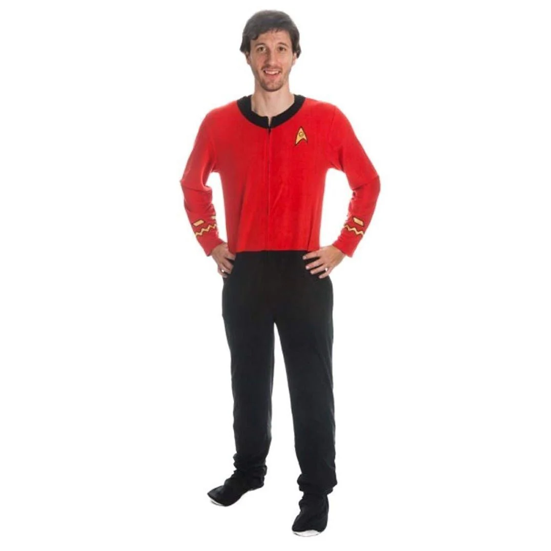 Star Trek TOS Comms Full Length Footed Onesie - Image 4