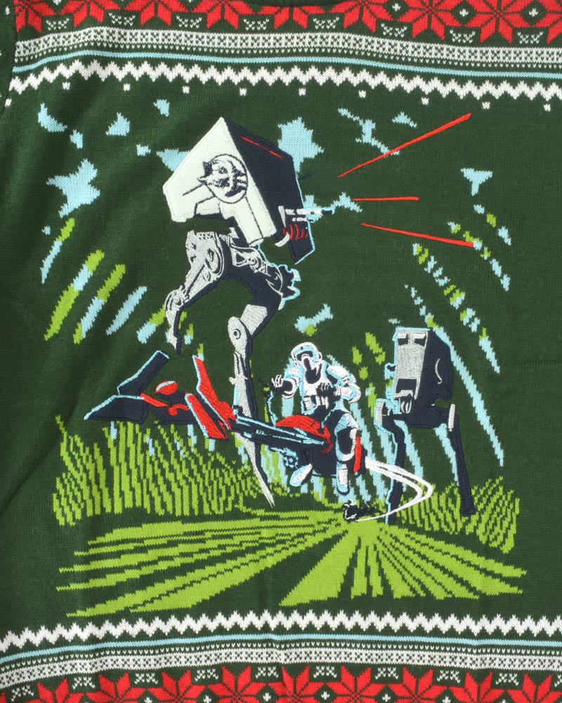 Star Wars Battle of Endor Knitted Christmas Jumper / Sweater - Image 3